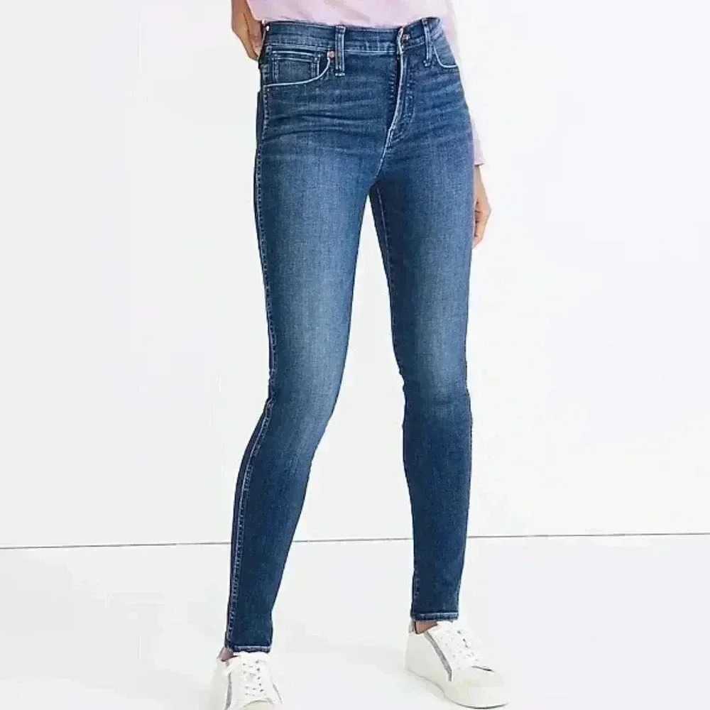 Madewell 10" High-Rise Skinny Jeans in Bradshaw  Wash Women's Size 28